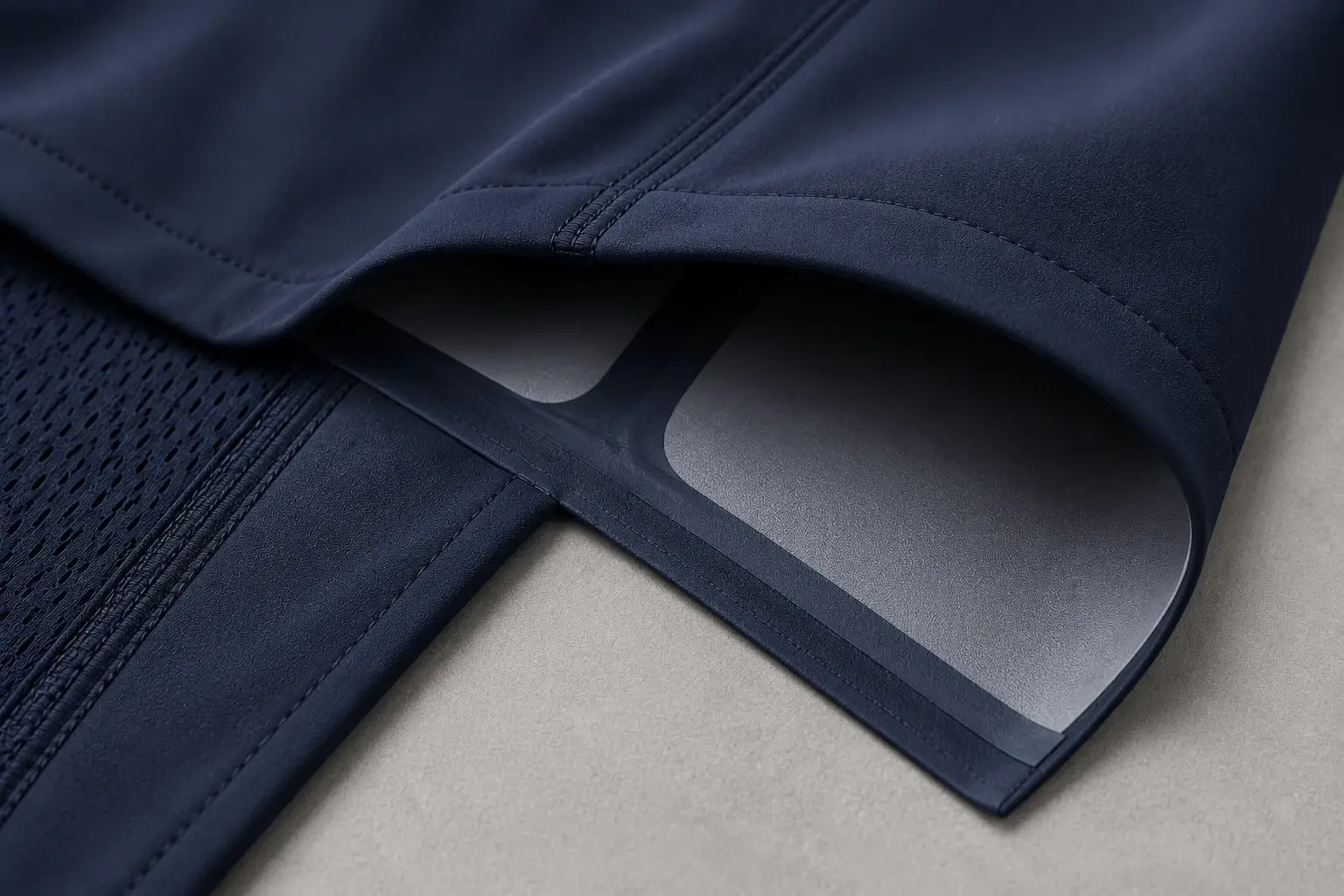 Bonded seam activewear construction