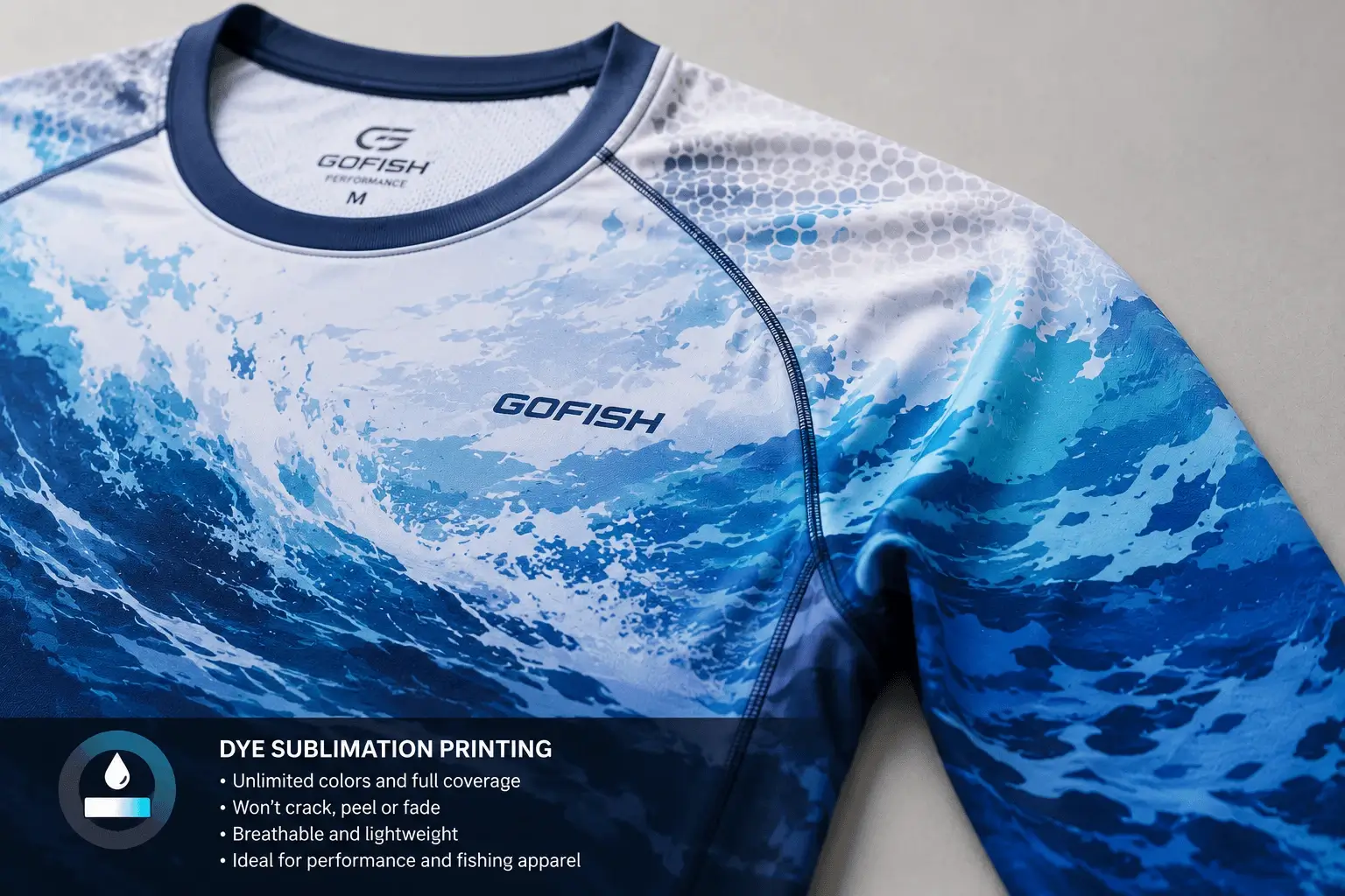 Sublimation printed sportswear