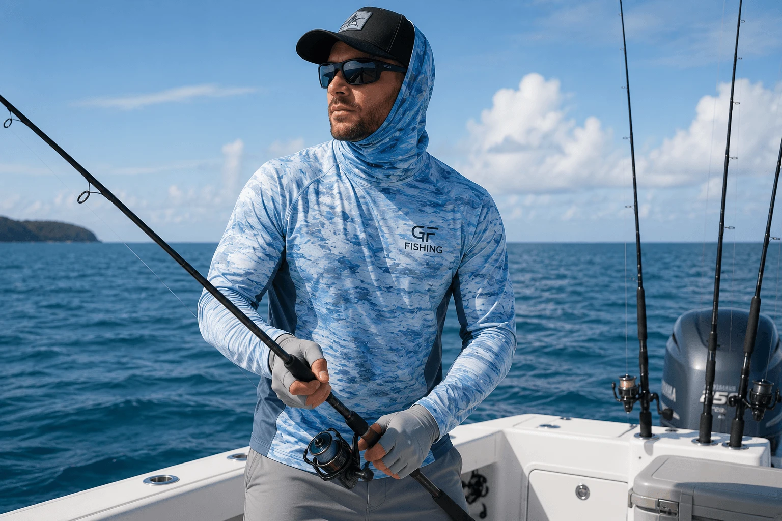 Custom fishing apparel manufacturing