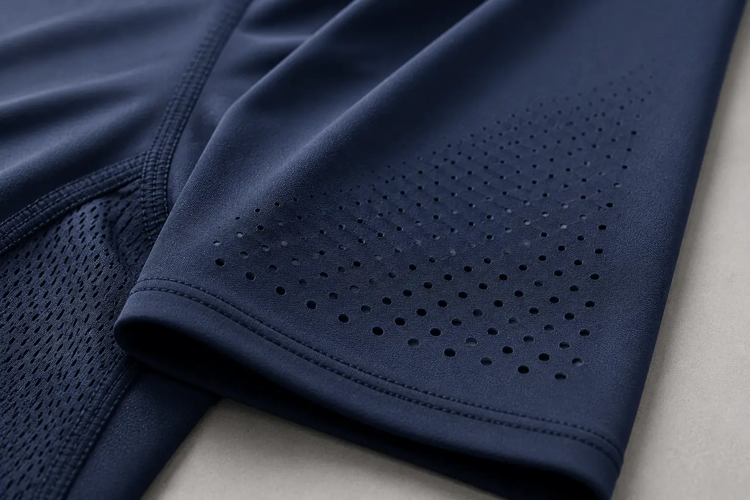 Laser cut sportswear construction