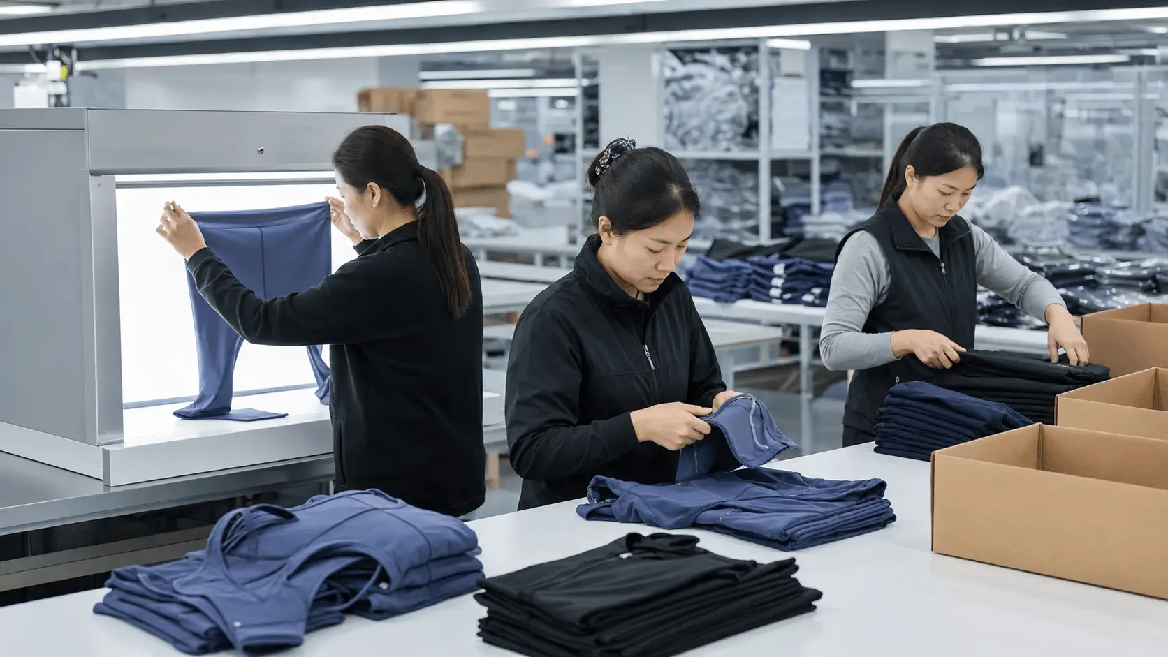 Sportswear quality control process