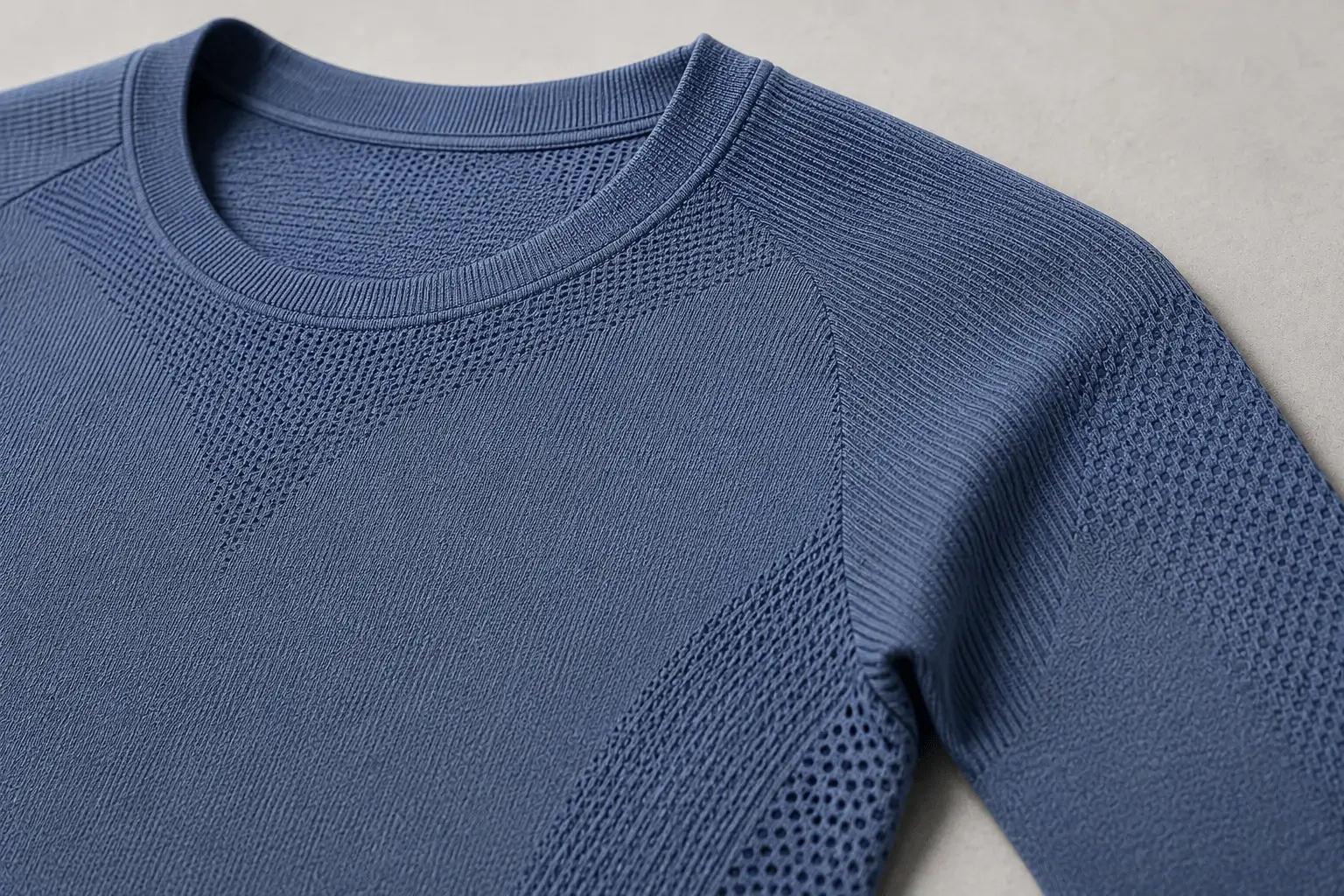 Seamless knit sportswear construction