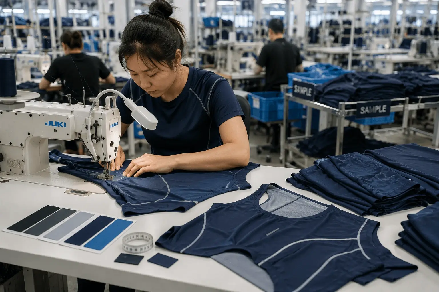 Sportswear sampling and manufacturing