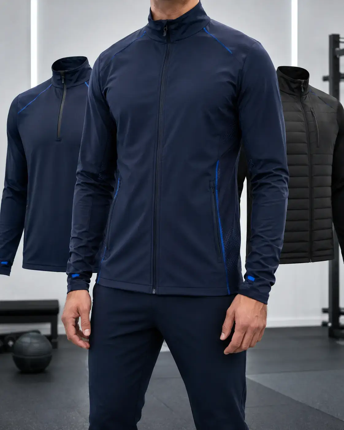 Custom performance jackets for training and layering