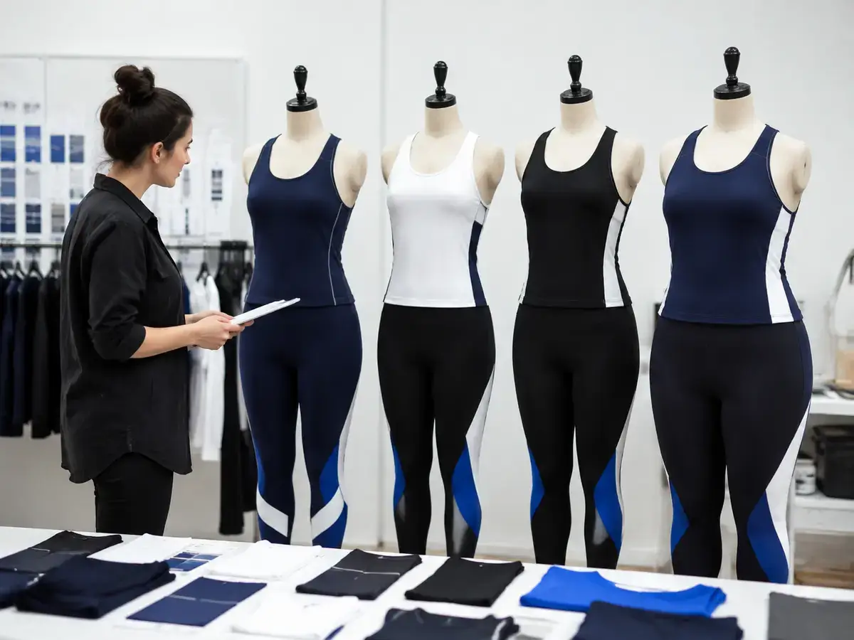 Standard activewear size range development