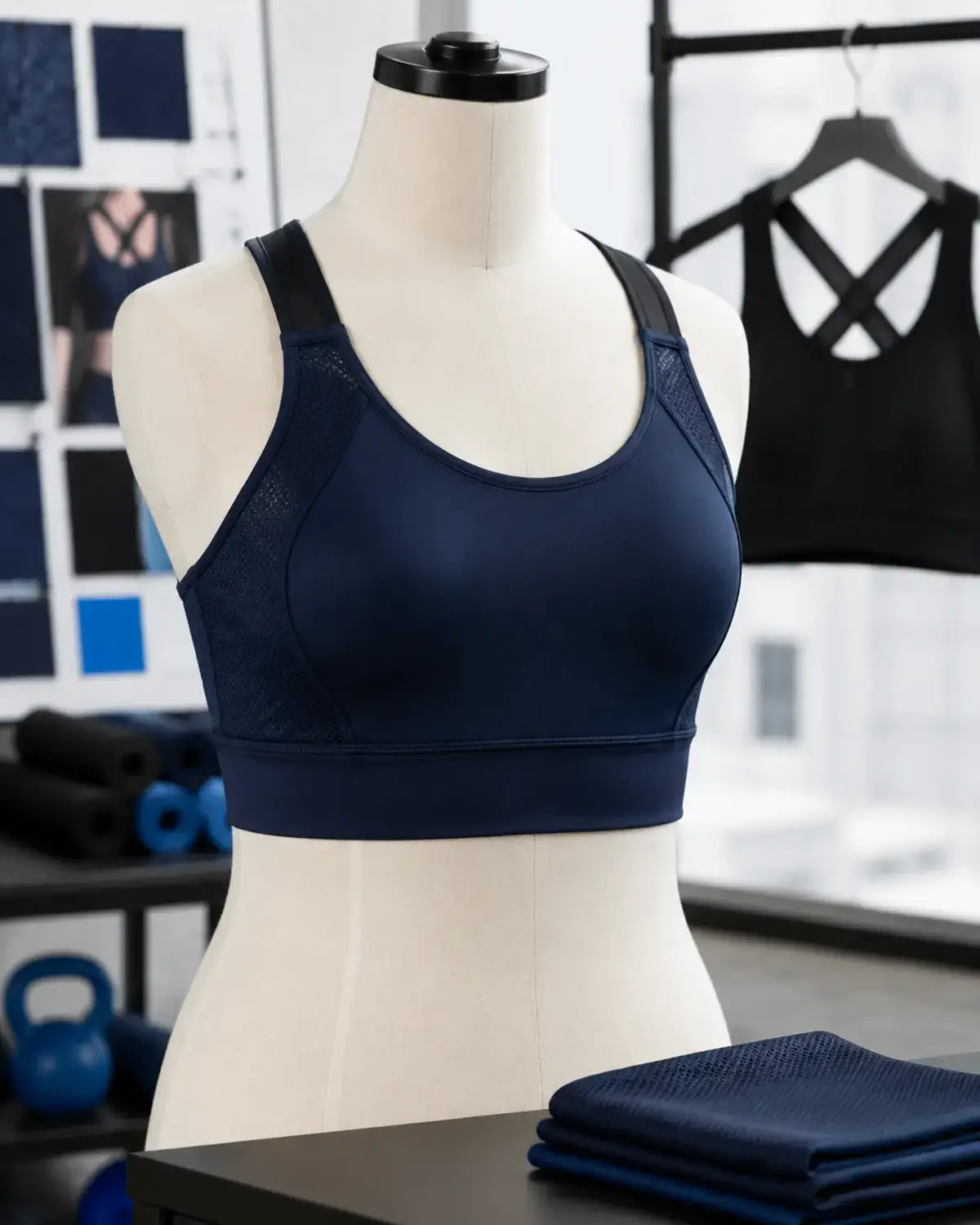 Custom medium support sports bras