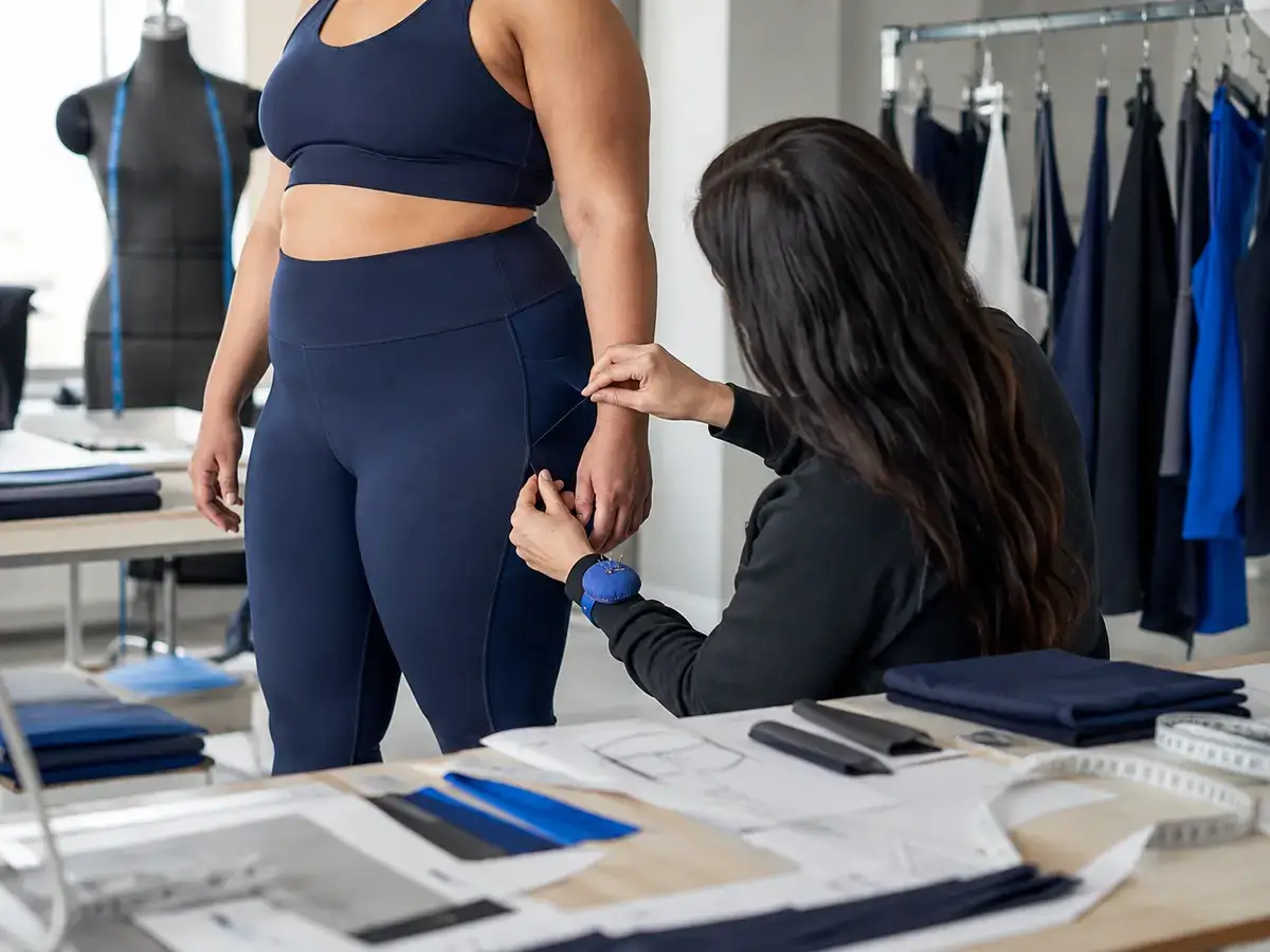 Plus-size activewear fit development