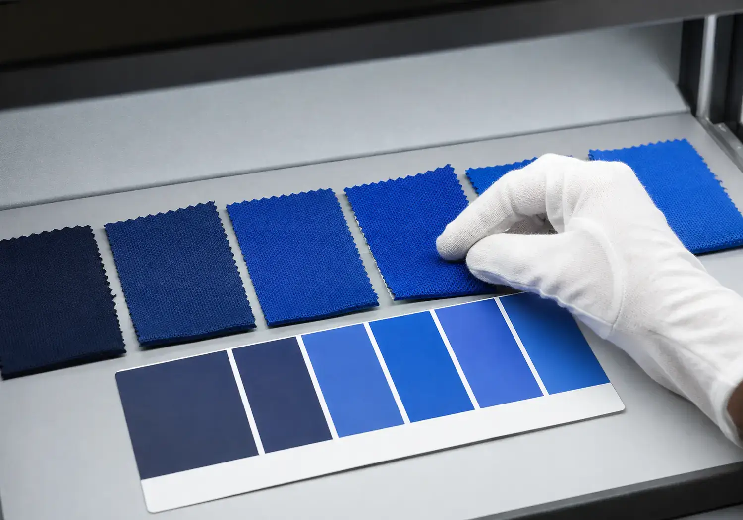 Lab dip color approval for custom activewear fabric