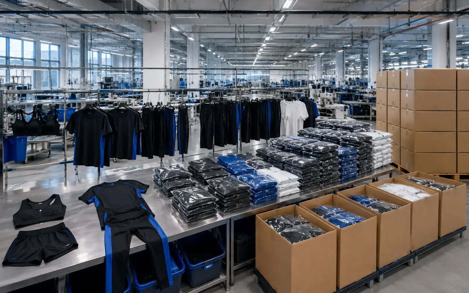Activewear order volume progression for tiered pricing