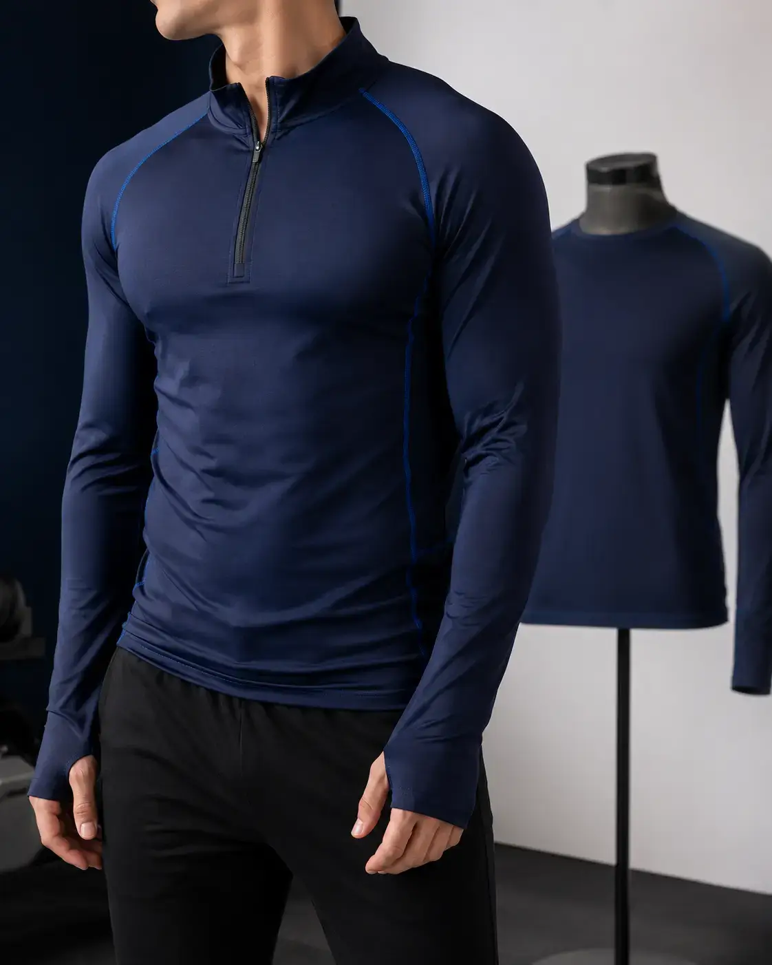 Custom long-sleeve and quarter-zip performance tops