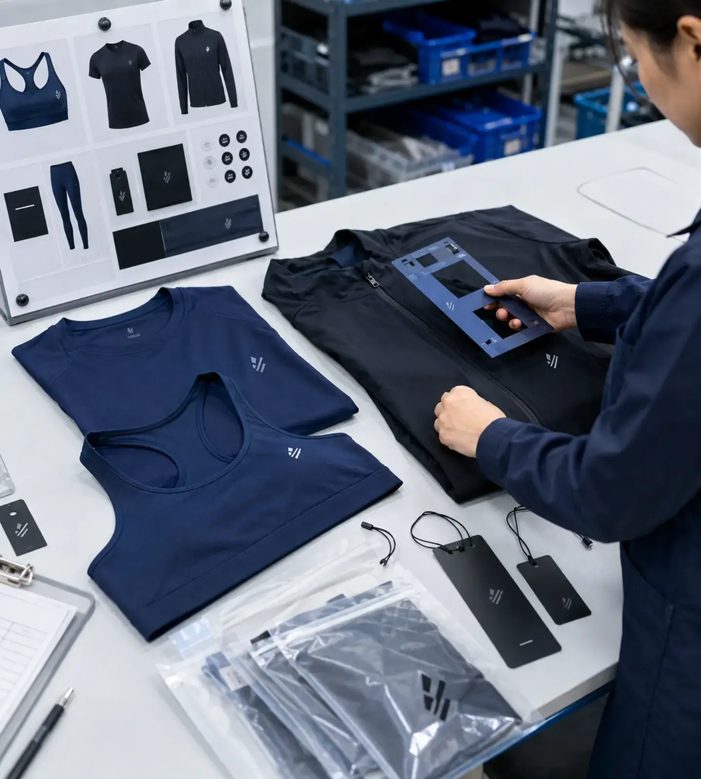 Private label activewear brand consistency quality control