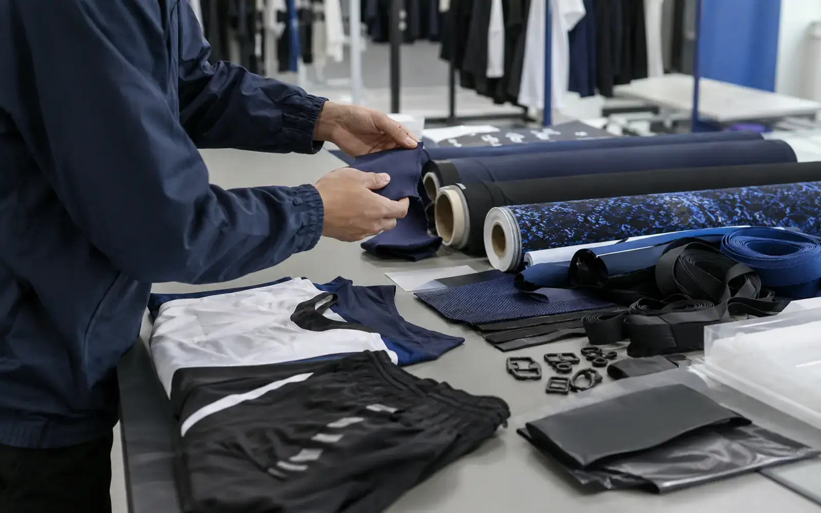 Activewear below-MOQ review against supplier material minimums