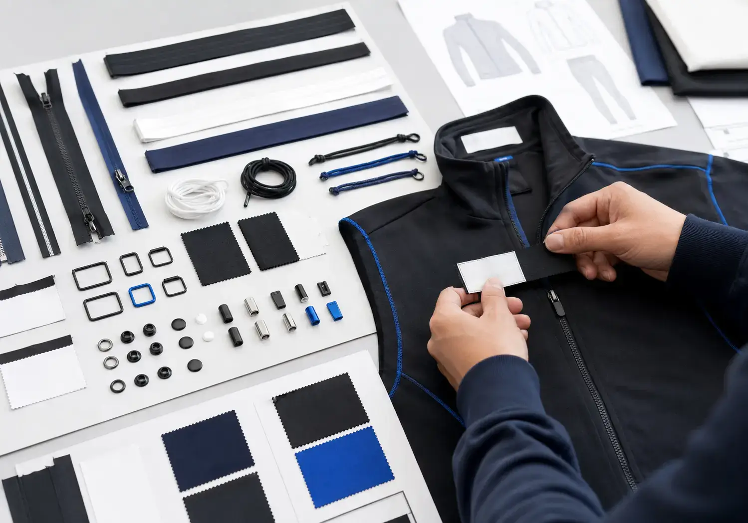 Activewear trims and labels under approval
