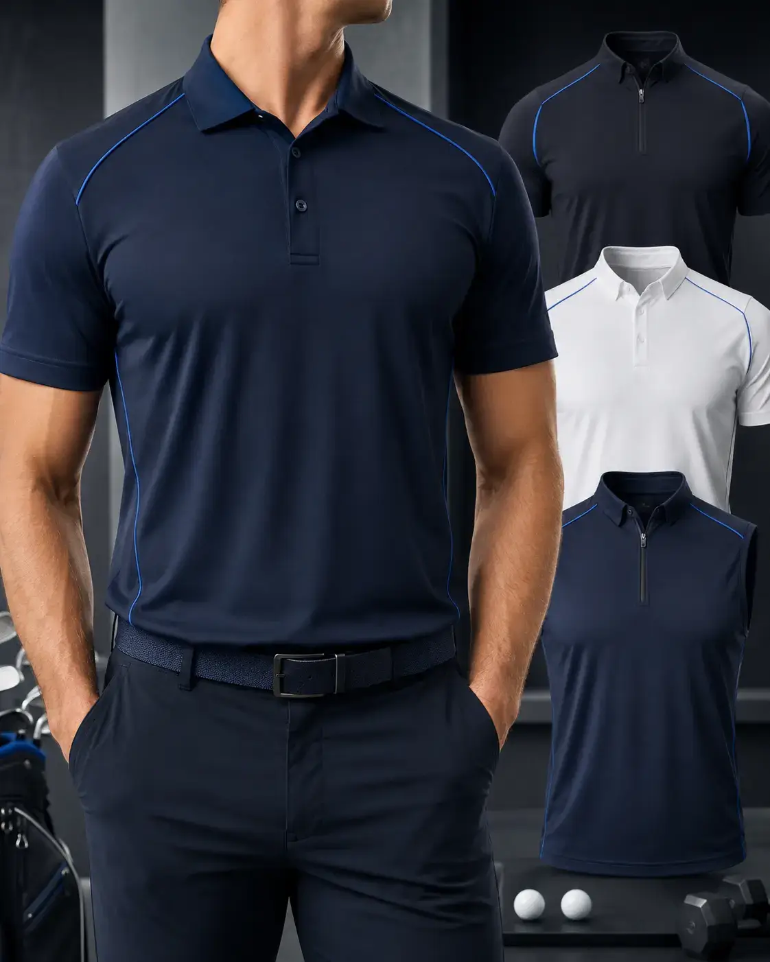 Custom performance polo shirts for brands and teams