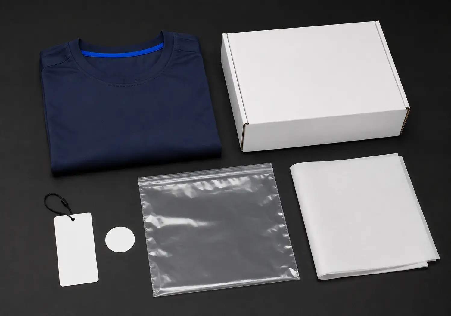 Private label activewear packaging mockup approval