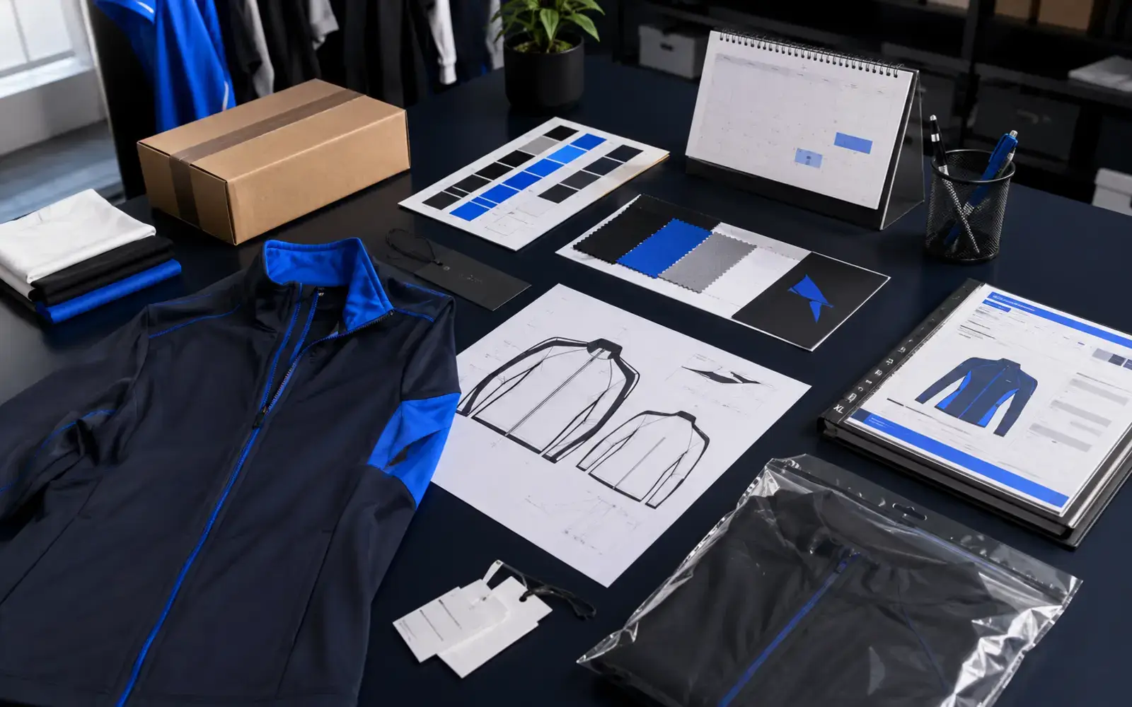 Activewear quotation project brief with product material branding and delivery inputs