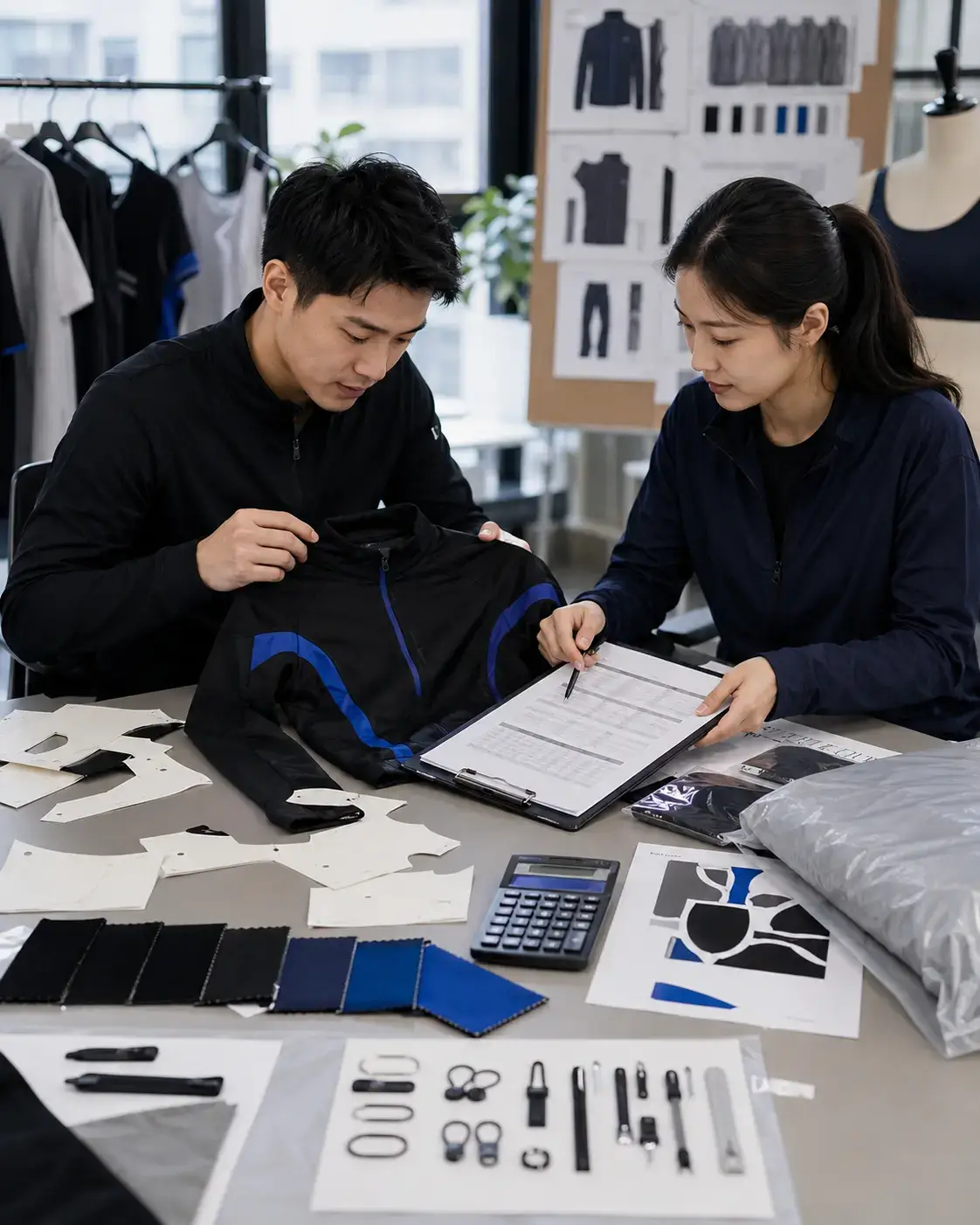 Activewear sample fee and project quotation review
