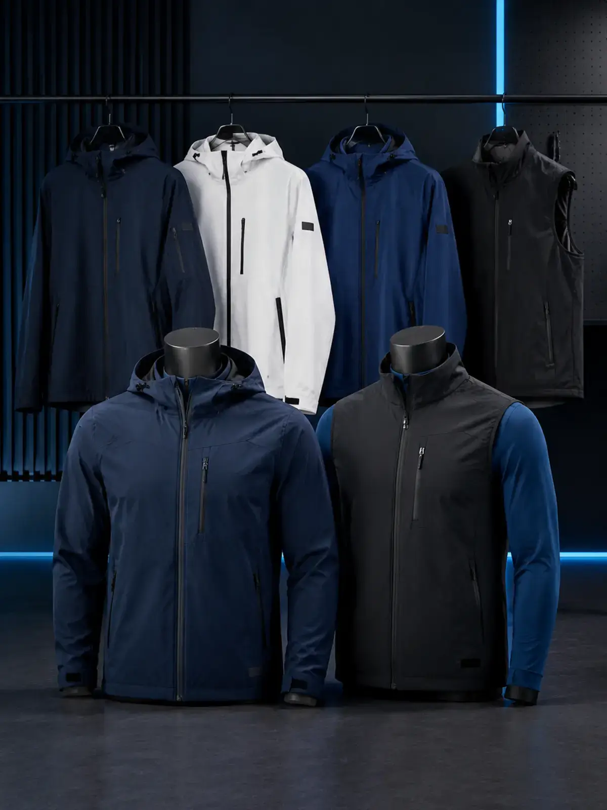Private label sports outerwear collection