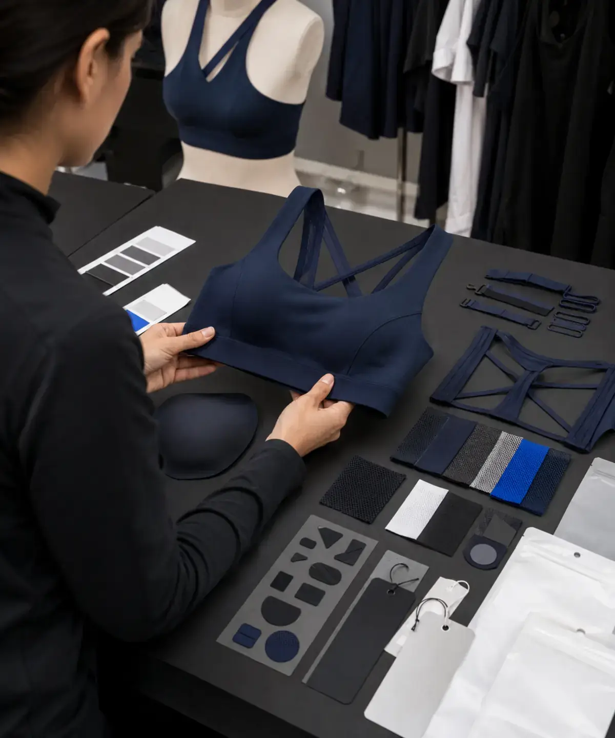 Private label sports bra customization