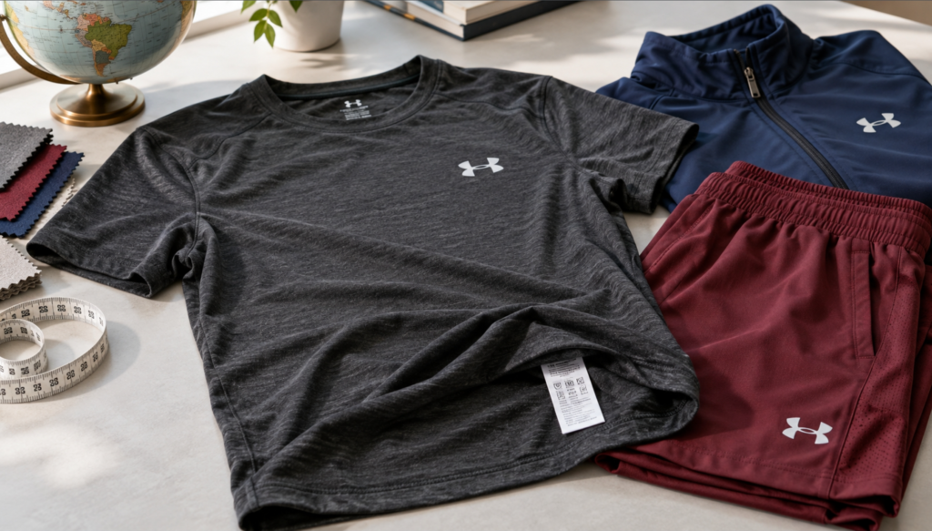 Under Armour clothing manufacturing