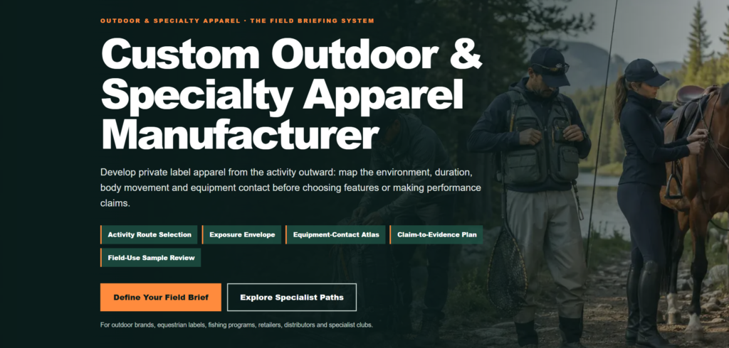 fishing apparel manufacturer